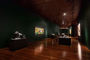 Exhibition view: Kehinde Wiley, _An Archaeology of Silence_, de Young Museum, San Francisco (18 March–15 October 2023). Courtesy Fine Arts Museums of San Francisco. Photo: Gary Sexton.